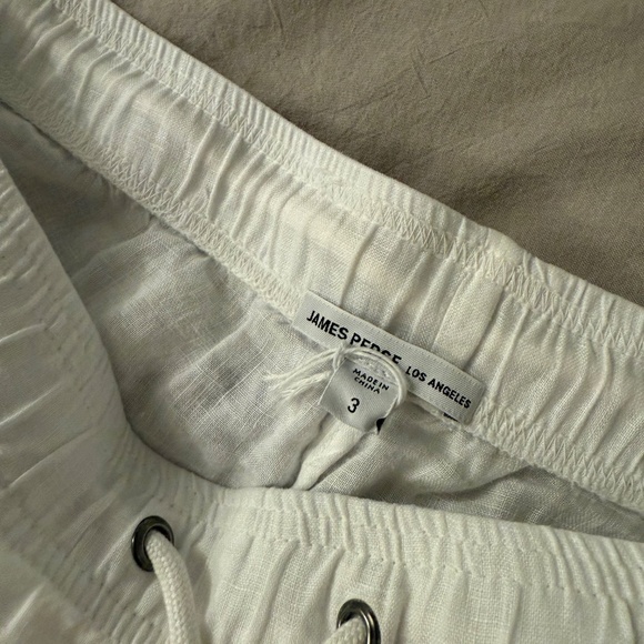 James Perse White Linen Pants Size 3 NWOT - Picture 3 of 8